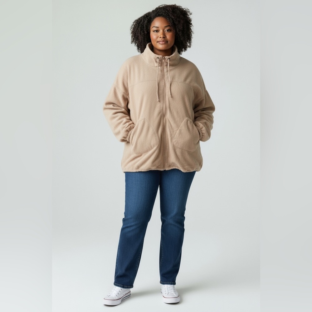 Perch by Blu Pepper Zip Up Fleece Jacket w/ Pockets